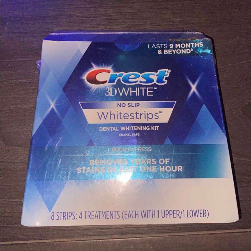 Crest white strips 1 hour express 3D
